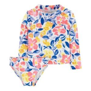 Carter's Floral 2-Piece UV Rashguard Set 2T